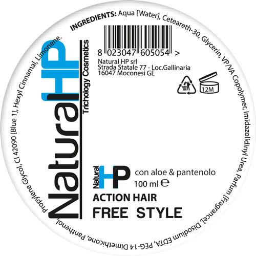 ACTION HAIR - pasta para cabelo - NATURAL HP